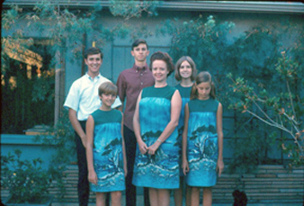 Mom & daughters in Monterey dresses, Craig & Tom